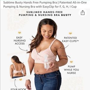Kindred bravely brand pumping and nursing bra. Size xl busty